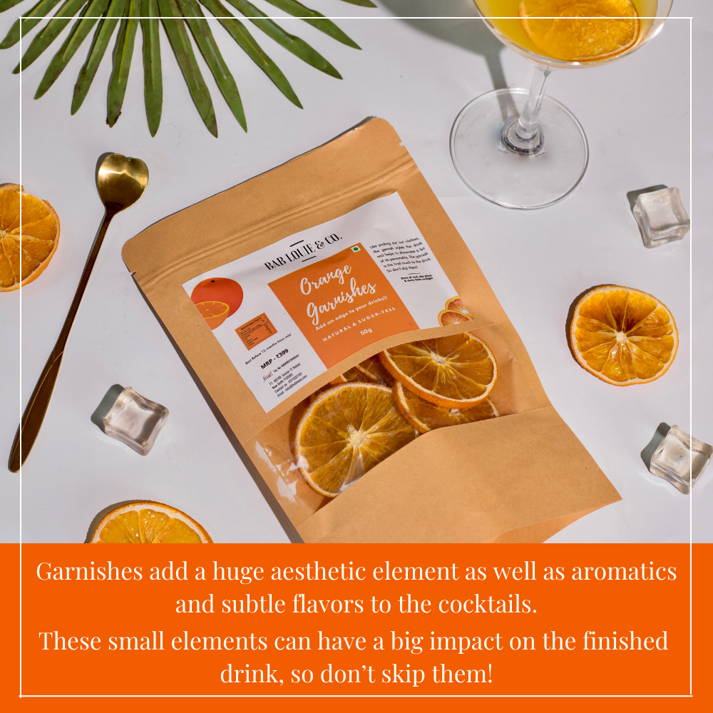 Dried Orange Garnish for Cocktails, 50 gm (1 Pack)
