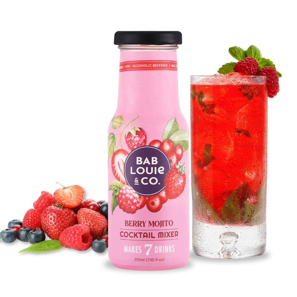 Berry Mojito Cocktail Mixer - Makes 7 drinks 210ml