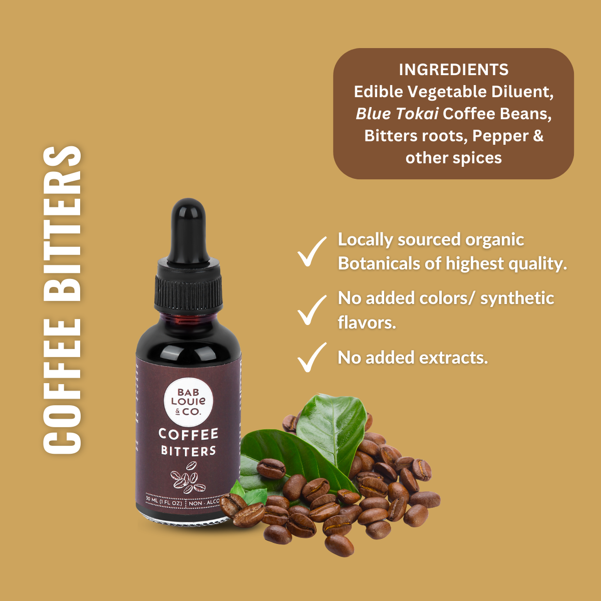 Coffee Bitters 30 ml - Bablouie and Co