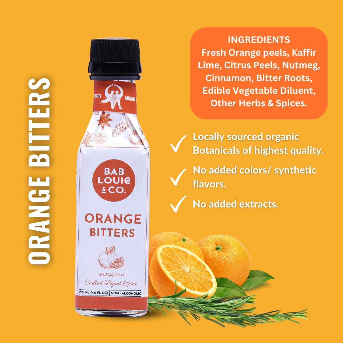 Classic Orange Bitters | 120 ml / 4 oz Bottle - Bablouie and Co