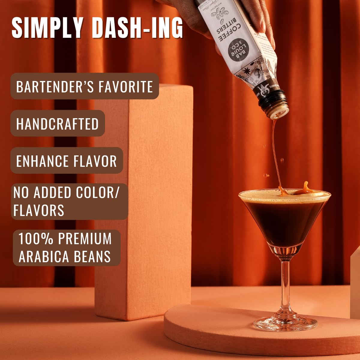Dark Roast Coffee Bitters 120ml - Bablouie and Co