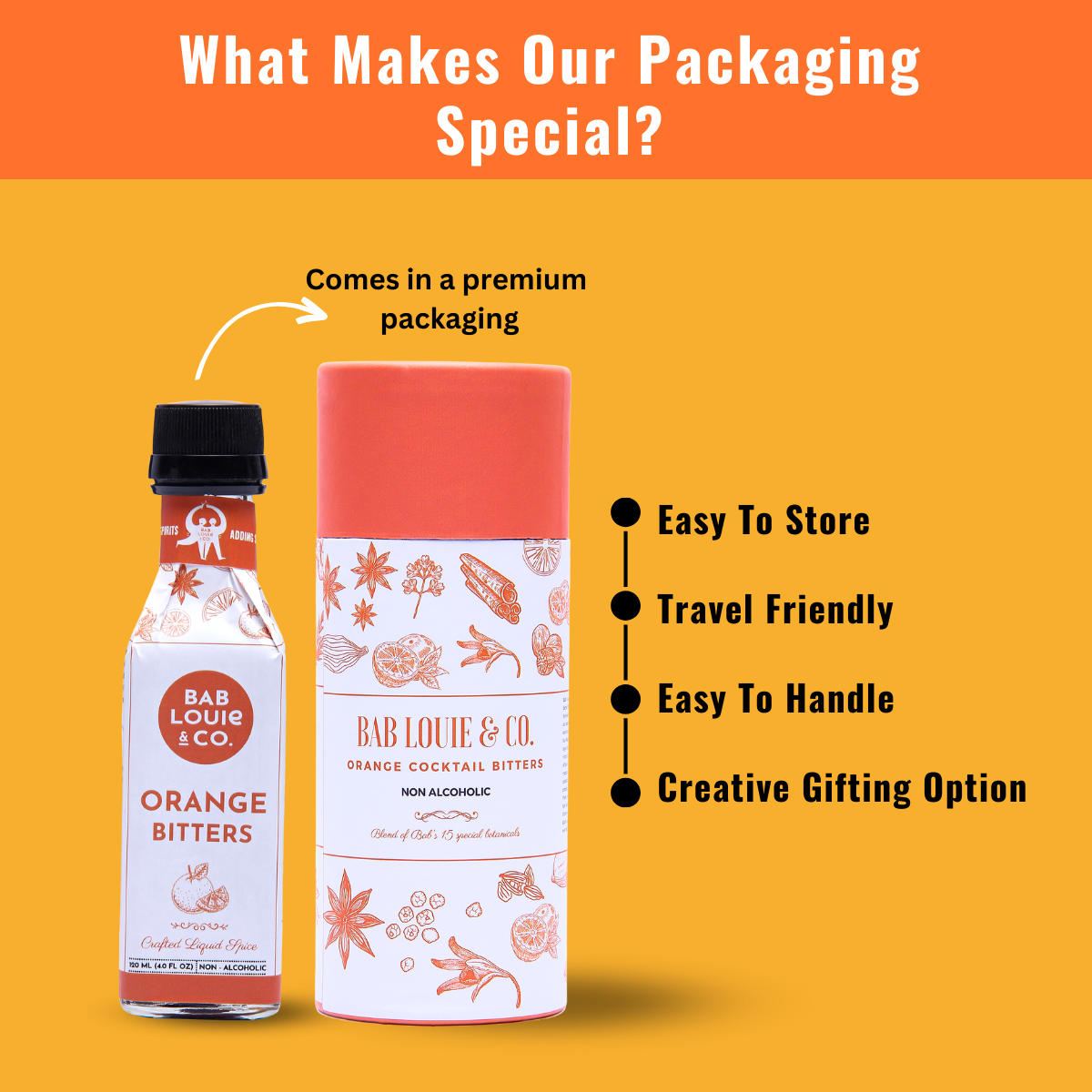 Classic Orange Bitters | 120 ml / 4 oz Bottle - Bablouie and Co