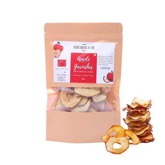 Dried Apple Garnish for Cocktails, 50 gm (1 Pack) - Bablouie and Co