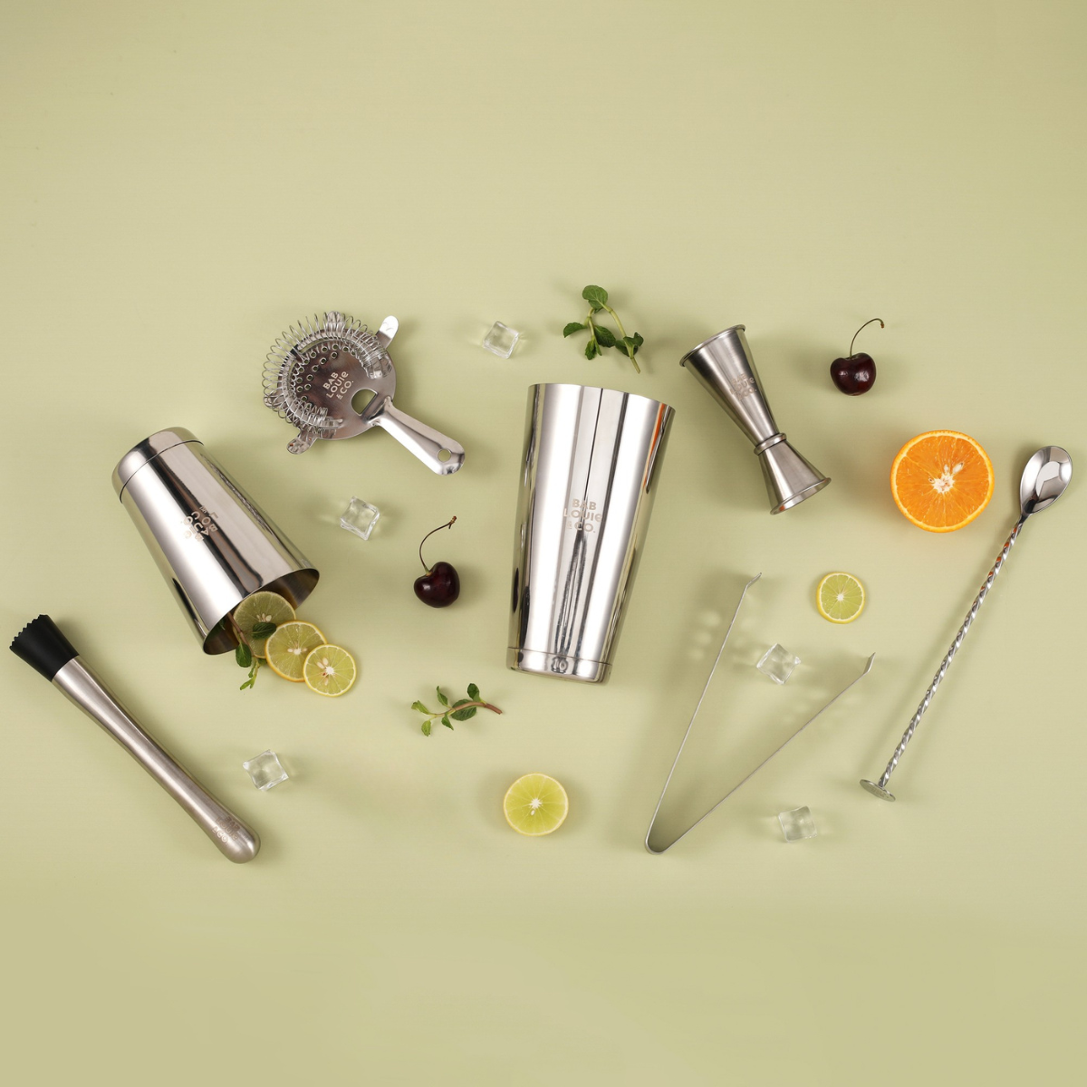 Ultimate 6-in-1 Bar Kit – Stainless Steel Bar Tool Set for Home Bartending, Party Gifting, Birthday Celebrations & Bar Counter Décor - Bablouie and Co