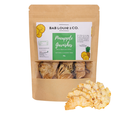 Dried Pineapple Garnish for Cocktails, 50 gm (1 Pack) - Bablouie and Co
