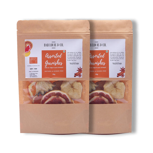 Assorted Dehydrated Fruits Garnishes (Set of 2) - Bablouie and Co