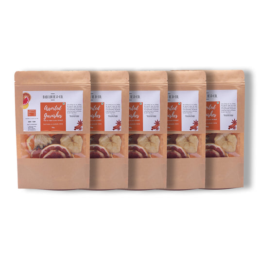 Assorted Dehydrated Fruits Garnishes (Set of 5) - Bablouie and Co