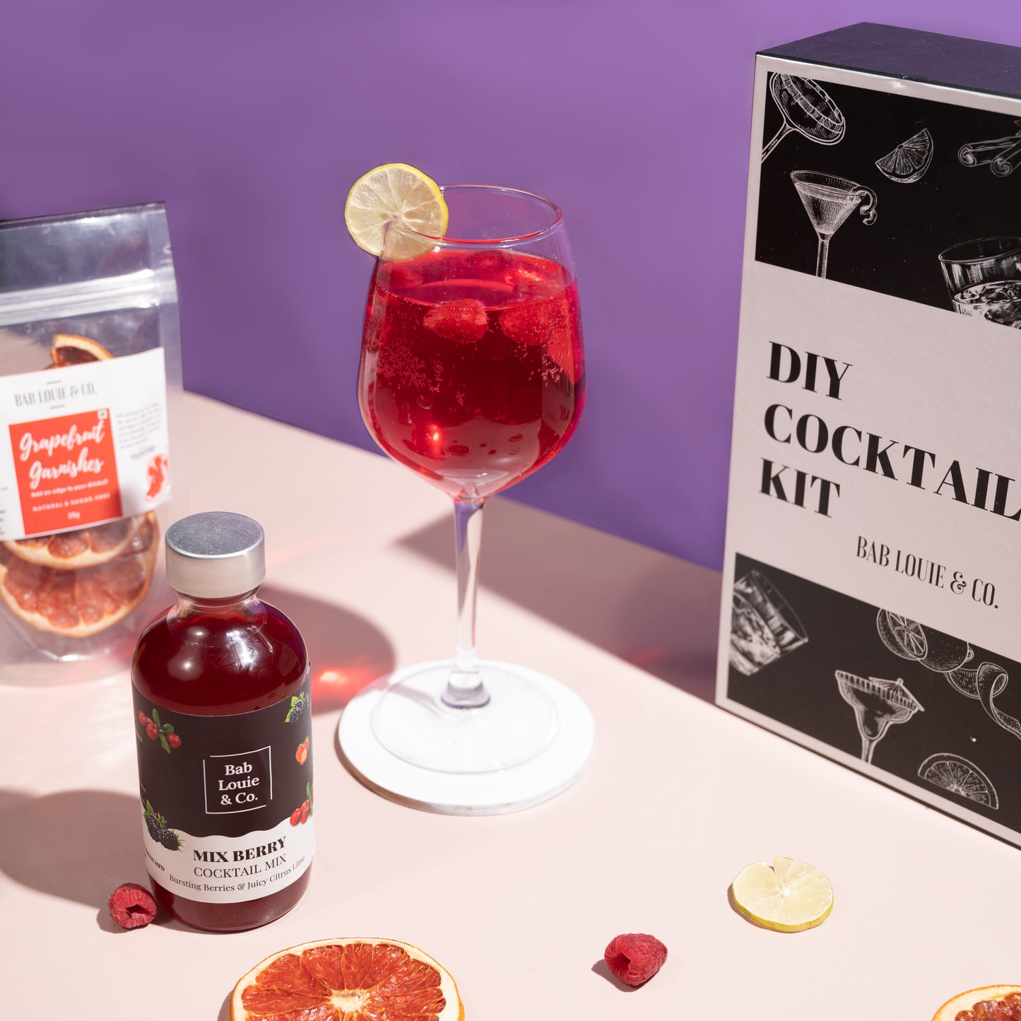 Berry Mojito DIY Cocktail Kit : 7-8 Servings - Bablouie and Co