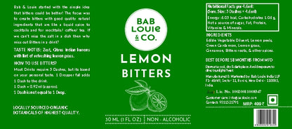 Lemon Baby Bitters 30 ml - Bablouie and Co