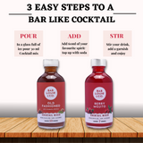 Classic-Cocktail-Berry Mojito+Old Fashioned Cocktail Mix Combo for Vodka, Gin, Whiskey (Pack of 2)
