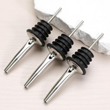 Metal Pourer, Stainless Steel Pouring Spouts for Liquor, Wine, Syrup, Olive Oil & Spirits (Pack of 3)