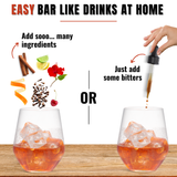 Bablouie Bitters Traveller Set - 30ml Pack of 4 - Orange, Aromatic, Cherry, Coffee