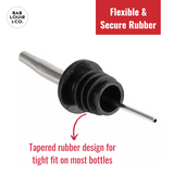 Metal Pourer, Stainless Steel Pouring Spouts for Liquor, Wine, Syrup, Olive Oil & Spirits (Pack of 3)