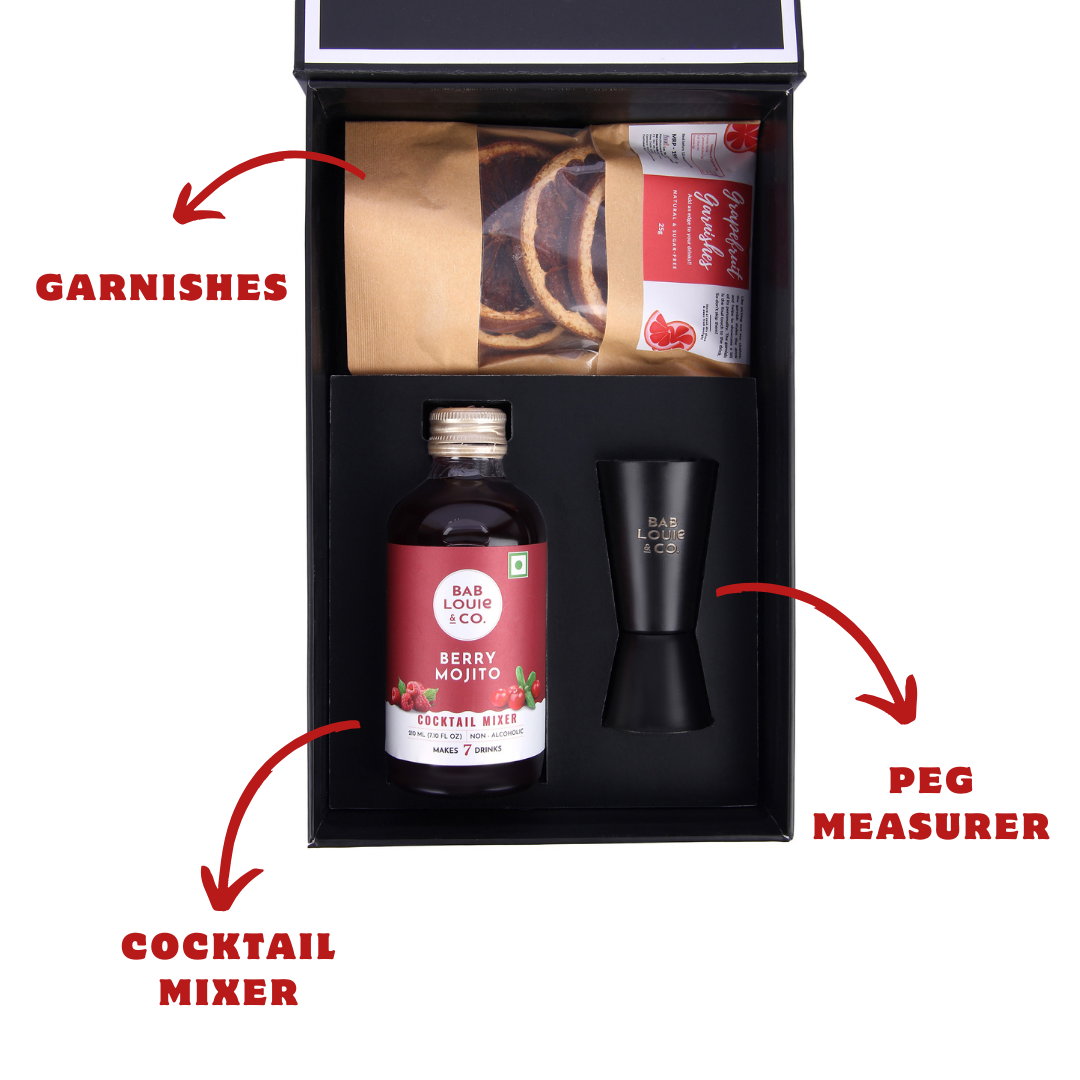 Berry Mojito DIY Cocktail Kit : 7-8 Servings - Bablouie and Co