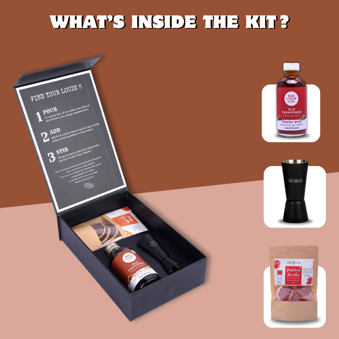 Old Fashioned Cocktail Kit : 10 Servings - Bablouie and Co