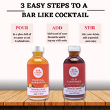 Bablouie's Cocktail Mix Combo Old Fashioned & Tropical Margarita for Vodka, Gin, Whiskey (Pack of 2)
