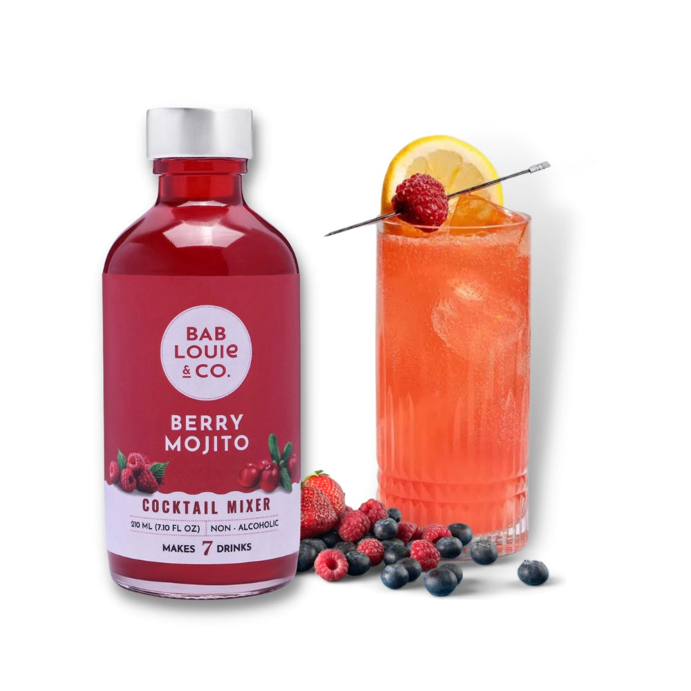 Berry Mojito DIY Cocktail Kit : 7-8 Servings - Bablouie and Co